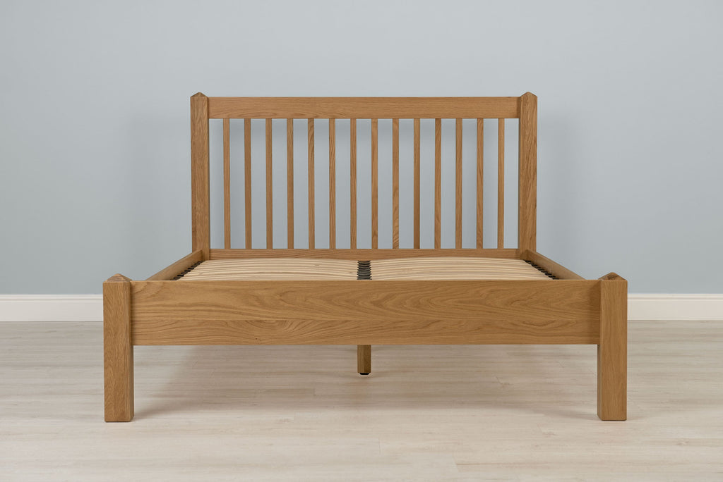 Trafalgar Solid Natural Oak Bed Frame - 4ft6 Double - The Oak Bed Store