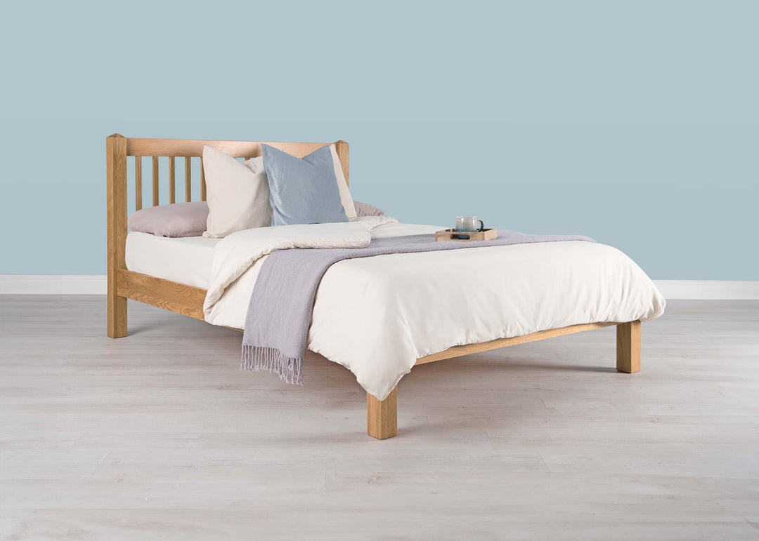 Trafalgar Solid Natural Oak Bed Frame - 5ft King Size - The Oak Bed Store