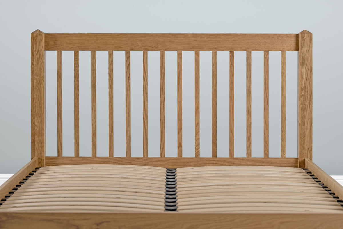 Trafalgar Solid Natural Oak Bed Frame - 5ft King Size - The Oak Bed Store