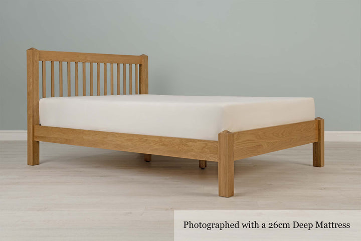 Trafalgar Solid Natural Oak Bed Frame - 5ft King Size - The Oak Bed Store