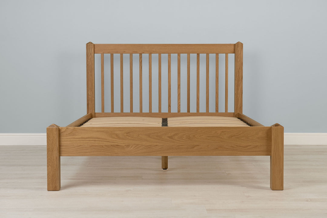 Trafalgar Solid Natural Oak Bed Frame - 5ft King Size - The Oak Bed Store