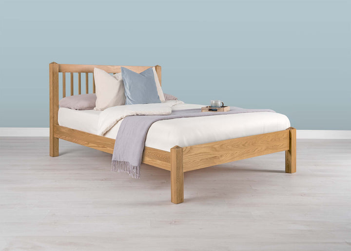 Trafalgar Solid Natural Oak Bed Frame - 5ft King Size - The Oak Bed Store