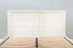 Westcott Soft White Solid Wood Storage Bed Frame - 5ft King Size - The Oak Bed Store