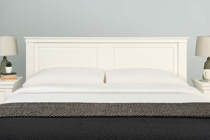 Westcott Soft White Solid Wood Storage Bed Frame - 6ft Super King - The Oak Bed Store