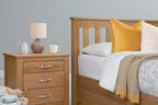 Wilmore Solid Natural Oak Ottoman Storage Bed Frame - 6ft Super King - The Oak Bed Store