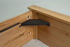 Wilmore Solid Natural Oak Ottoman Storage Bed Frame - 6ft Super King - The Oak Bed Store