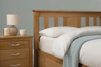Wimbledon Solid Natural Oak Storage Bed Frame - 5ft King Size - The Oak Bed Store