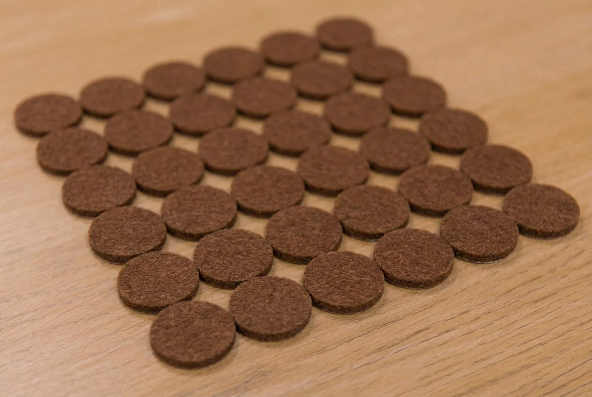 36 Round Protective Felt Pads 24mm 1 Set