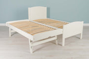 Albany Soft White Solid Wood Guest Bed - 3ft Single - The Oak Bed Store
