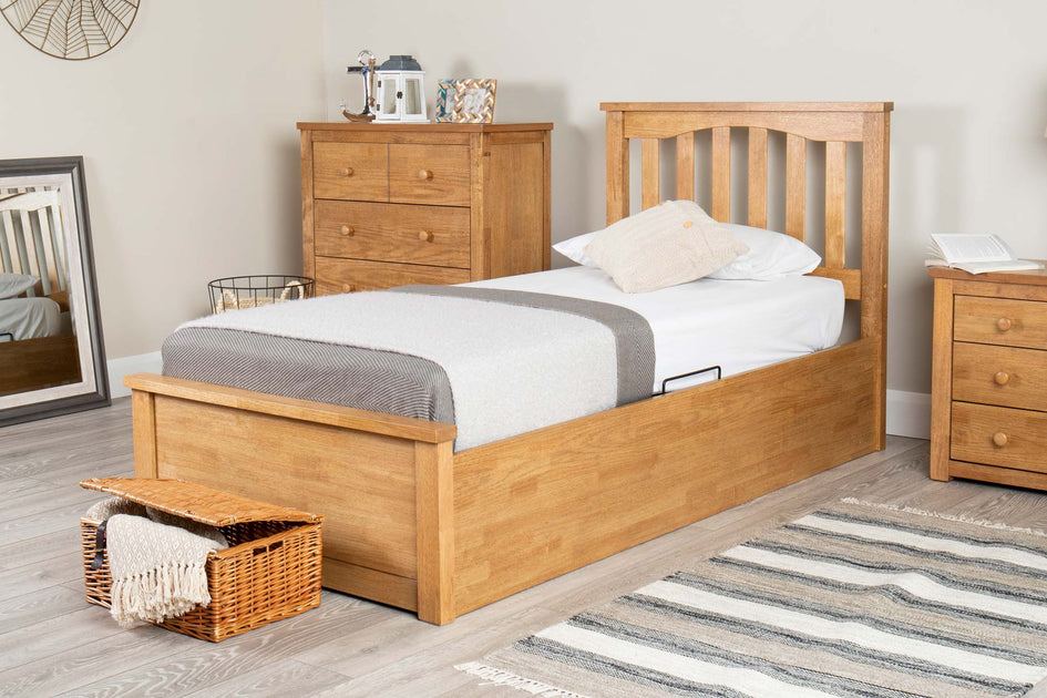 3ft Single Ottoman Storage Beds The Oak Bed Store