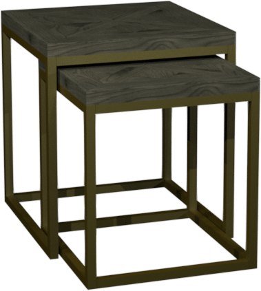 Atlanta Fumed Oak Nest of Tables - The Oak Bed Store