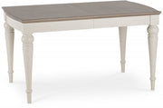 Bordeaux Grey Washed Oak & Soft Grey 4-6 Seat Extending Dining Table - The Oak Bed Store