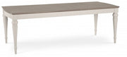 Bordeaux Grey Washed Oak & Soft Grey 6-8 Seat Extending Dining Table - The Oak Bed Store