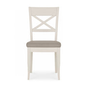 Bordeaux Soft Grey X-Back Chair (Set of 2) - The Oak Bed Store