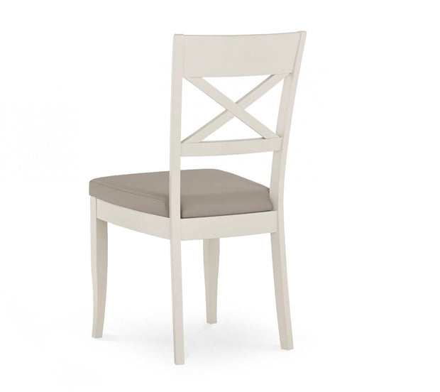 Bordeaux Soft Grey X-Back Chair (Set of 2) - The Oak Bed Store