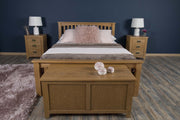 Boston Rustic Solid Oak Bed Frame - 6ft Super King - B GRADE - The Oak Bed Store