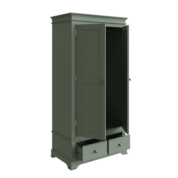 Brampton 2 Door 2 Drawer Double Wardrobe - The Oak Bed Store