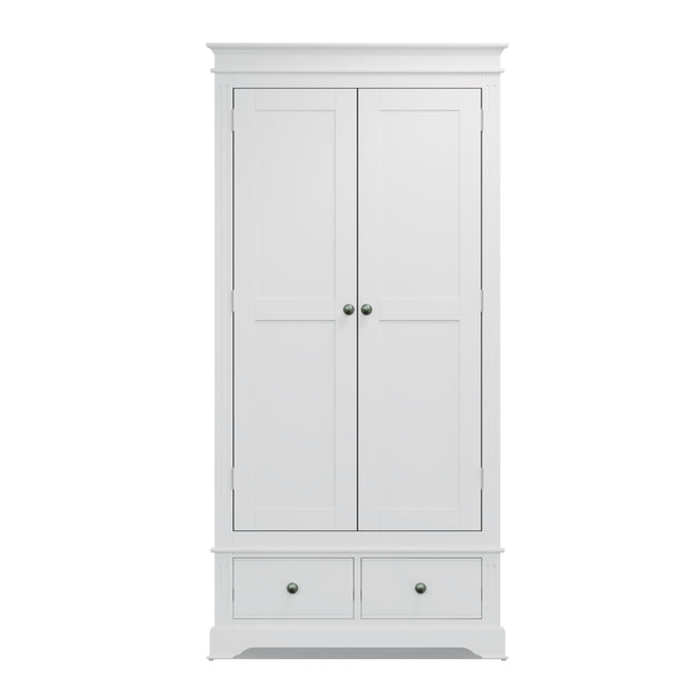 Brampton 2 Door 2 Drawer Double Wardrobe - The Oak Bed Store