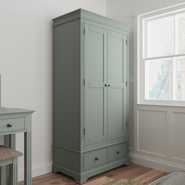 Brampton 2 Door 2 Drawer Double Wardrobe - The Oak Bed Store