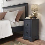 Brampton 2 Drawer Small Bedside Table - The Oak Bed Store