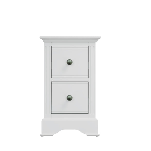 Brampton 2 Drawer Small Bedside Table - The Oak Bed Store