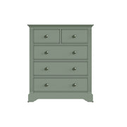Brampton 2 Over 3 Drawer Chest of Drawers - The Oak Bed Store