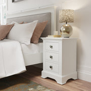 Brampton 3 Drawer Large Bedside Table - The Oak Bed Store