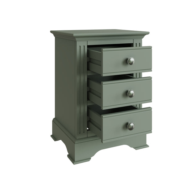 Brampton 3 Drawer Large Bedside Table - The Oak Bed Store
