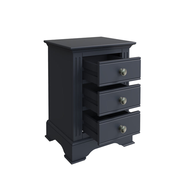 Brampton 3 Drawer Large Bedside Table - The Oak Bed Store