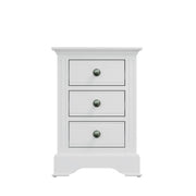Brampton 3 Drawer Large Bedside Table - The Oak Bed Store