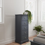 Brampton 5 Drawer Wellington Chest of Drawers - The Oak Bed Store