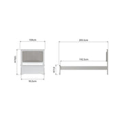 Brampton Bed Frame - 3ft Single - The Oak Bed Store
