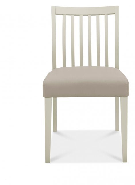 Brantley Soft Grey Low Slat Back Chair (Set of 2) - The Oak Bed Store