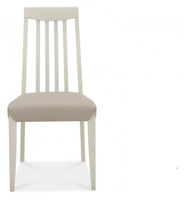 Brantley Soft Grey Slat Back Chair (Set of 2) - The Oak Bed Store