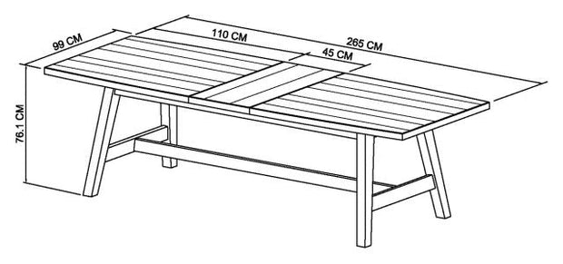 Cambria 6-8 Seater Extending Dining Table - The Oak Bed Store