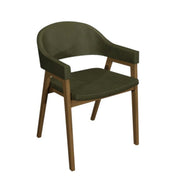 Cambria Rustic Oak Upholstered Arm Chair (Set of 2) - The Oak Bed Store