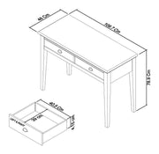 Camden 2 Drawer Dressing Table - The Oak Bed Store