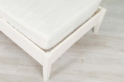 Camden Soft White Wooden Bed Frame - 3ft Single - The Oak Bed Store