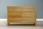 Canterbury Natural Oak 6 Drawer Chest of Drawers - The Oak Bed Store