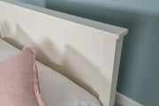 Capri Soft White Solid Wood Bed Frame - 6ft Super King - The Oak Bed Store