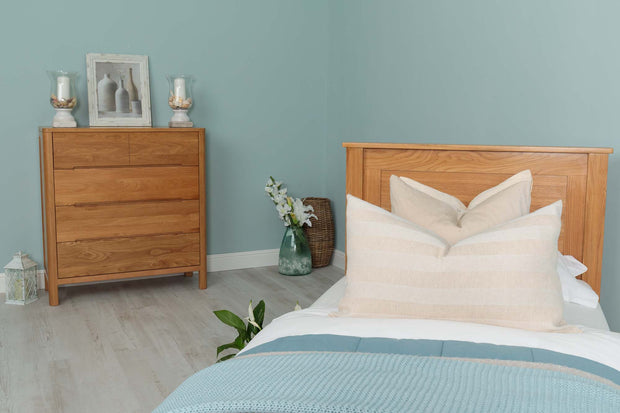 Capri Solid Natural Oak Bed Frame - 3ft Single - The Oak Bed Store