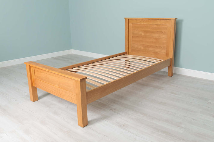 Capri Solid Natural Oak Bed Frame - 3ft Single - The Oak Bed Store