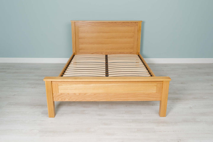 Capri Solid Natural Oak Bed Frame - 4ft6 Double - The Oak Bed Store