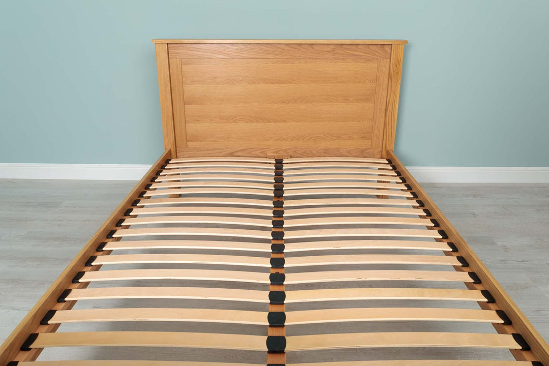 Capri Solid Natural Oak Bed Frame - 4ft6 Double - The Oak Bed Store