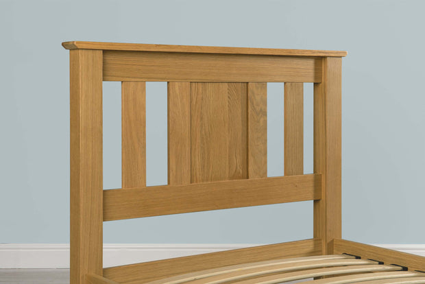 Cavendish Solid Natural Oak Bed Frame - 3ft Single - The Oak Bed Store