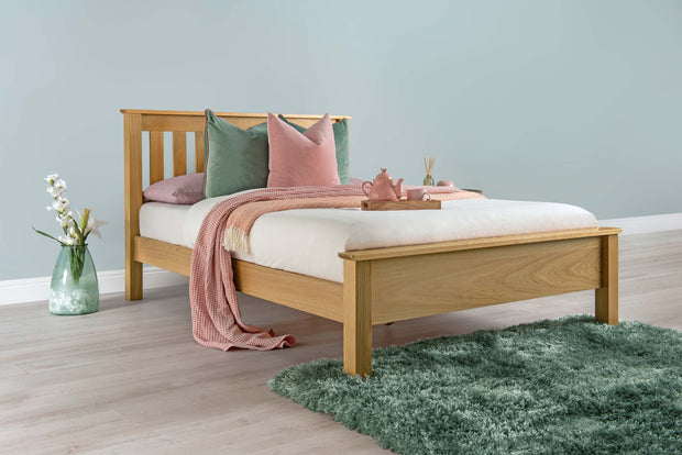 Cavendish Solid Natural Oak Bed Frame - 4ft6 Double - The Oak Bed Store