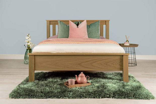Cavendish Solid Natural Oak Bed Frame - 4ft6 Double - The Oak Bed Store