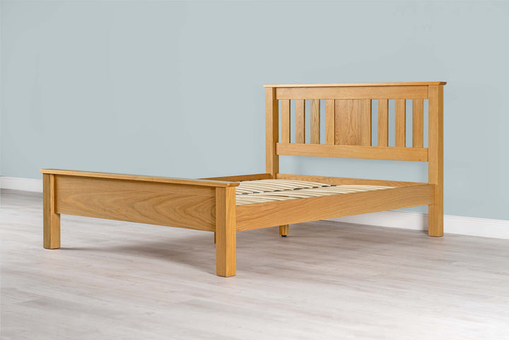 Cavendish Solid Natural Oak Bed Frame - 4ft6 Double - B GRADE - The Oak Bed Store