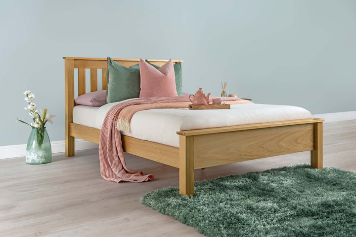 Cavendish Solid Natural Oak Bed Frame - 4ft6 Double - B GRADE - The Oak Bed Store