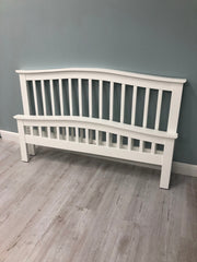 Chelsea Bright White Solid Wood Bed Frame 4ft6 - Double - B GRADE - The Oak Bed Store